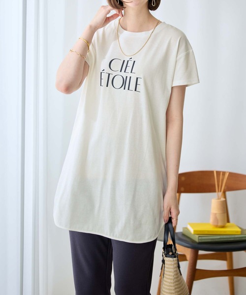 Viola e Viola(ヴィオラエヴィオラ)の「ひんやり&さらり綿混チュニックTシャツ(チュニック・レディース・グレー系その他/オリーブ/ブラック/チャコール/ホワイト系その他・M/L/LL)」の17枚目の写真