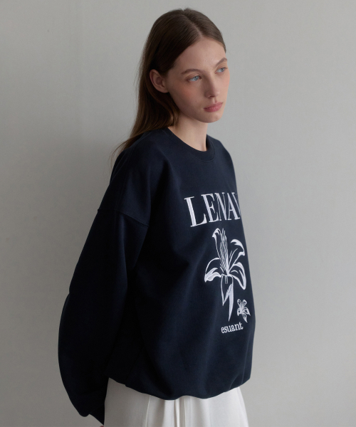 LENAV(ルナブ)の「Les Sweat shirt (ネイビー)(スウェット・レディース・その他・FREE)」の1枚目の写真