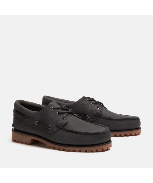 Timberland(ティンバーランド)の「スリーアイ(3eye) ラグ ハンドソーン ボート シューズ メンズ(モカシン/デッキシューズ・メンズ・ダークグレー・29.0cm/28.5cm/25.5cm/25.0cm/28.0cm/27.5cm/27.0cm/26.5cm/26.0cm)」の3枚目の写真