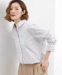 grove | 【貴島明日香さん着用】一度着たら手放せない、驚きの伸びを備えたコットンナイロンストレッチシャツ(シャツ/ブラウス)