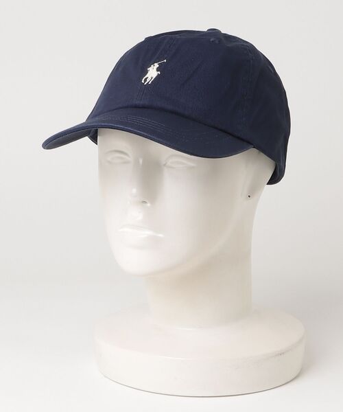 POLO RALPH LAUREN(ポロ ラルフ ローレン)の「コットン チノ ボール キャップ(キャップ・メンズ・ネイビー系1・ONE)」の4枚目の写真