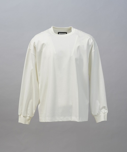 MAISON SPECIAL(メゾンスペシャル)の「《UNISEX》Smashing Punch Prime-Over Crew Neck Long Sleeve T-Shirt/スマッシングポンチプライムオーバーロングスリーブTシャツ【MAISON SPECIAL/メゾンスペシャル】(Tシャツ/カットソー・メンズ・ライトブルー/レッド/ブラック/ホワイト/チャコールグレー・0/2/1)」の7枚目の写真
