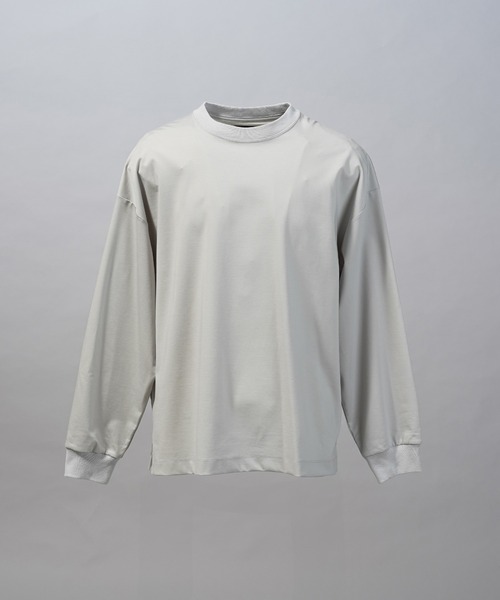 MAISON SPECIAL(メゾンスペシャル)の「《UNISEX》Smashing Punch Prime-Over Crew Neck Long Sleeve T-Shirt/スマッシングポンチプライムオーバーロングスリーブTシャツ【MAISON SPECIAL/メゾンスペシャル】(Tシャツ/カットソー・メンズ・ライトブルー/レッド/ブラック/ホワイト/チャコールグレー・0/2/1)」の8枚目の写真