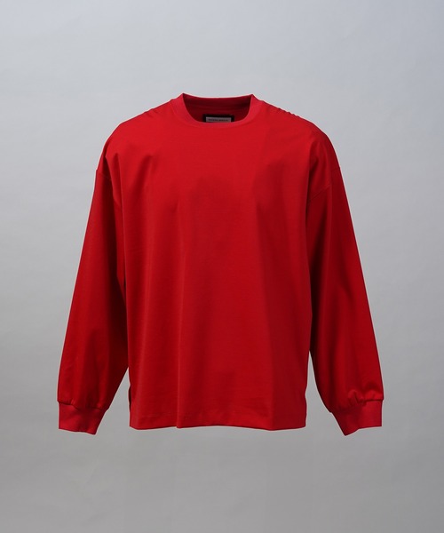 MAISON SPECIAL(メゾンスペシャル)の「《UNISEX》Smashing Punch Prime-Over Crew Neck Long Sleeve T-Shirt/スマッシングポンチプライムオーバーロングスリーブTシャツ【MAISON SPECIAL/メゾンスペシャル】(Tシャツ/カットソー・メンズ・ライトブルー/レッド/ブラック/ホワイト/チャコールグレー・0/2/1)」の10枚目の写真