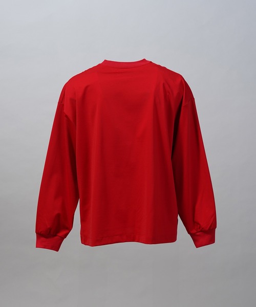 MAISON SPECIAL(メゾンスペシャル)の「《UNISEX》Smashing Punch Prime-Over Crew Neck Long Sleeve T-Shirt/スマッシングポンチプライムオーバーロングスリーブTシャツ【MAISON SPECIAL/メゾンスペシャル】(Tシャツ/カットソー・メンズ・ライトブルー/レッド/ブラック/ホワイト/チャコールグレー・0/2/1)」の12枚目の写真