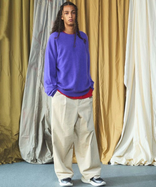 MAISON SPECIAL(メゾンスペシャル)の「《UNISEX》Smashing Punch Prime-Over Crew Neck Long Sleeve T-Shirt/スマッシングポンチプライムオーバーロングスリーブTシャツ【MAISON SPECIAL/メゾンスペシャル】(Tシャツ/カットソー・メンズ・ライトブルー/レッド/ブラック/ホワイト/チャコールグレー・0/2/1)」の18枚目の写真
