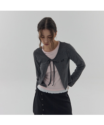 D. BASIC PATTERNED STRING CARDIGAN - 4 COLOR