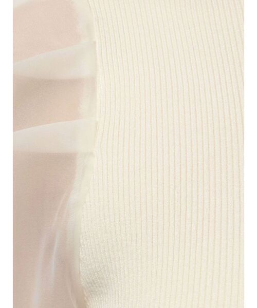 MERCURYDUO（マーキュリーデュオ）の「異素材リボンスリーブニット（ニット/セーター・レディース・アイボリー/ブラック・FREE）」の21枚目の写真