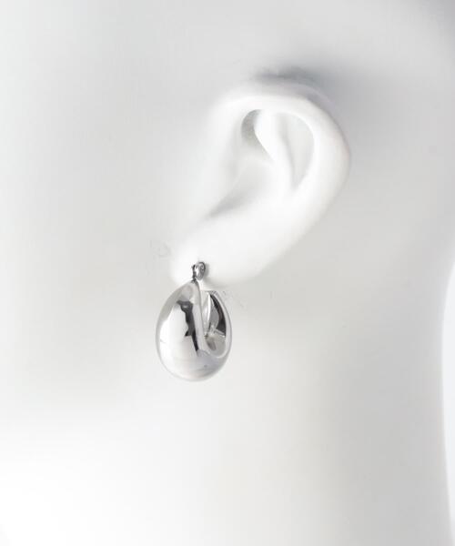 URBAN RESEARCH Sonny Label(アーバンリサーチサニーレーベル)の「ステンレスボリュームフープピアス(ピアス(両耳用)・レディース・ゴールド/シルバー・ONE)」の6枚目の写真