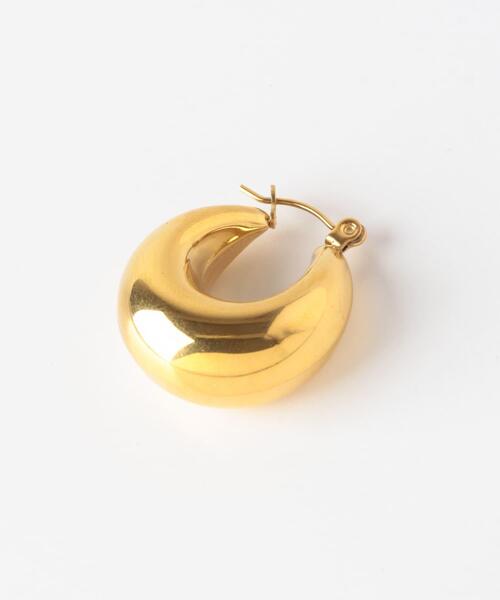 URBAN RESEARCH Sonny Label(アーバンリサーチサニーレーベル)の「ステンレスボリュームフープピアス(ピアス(両耳用)・レディース・ゴールド/シルバー・ONE)」の9枚目の写真