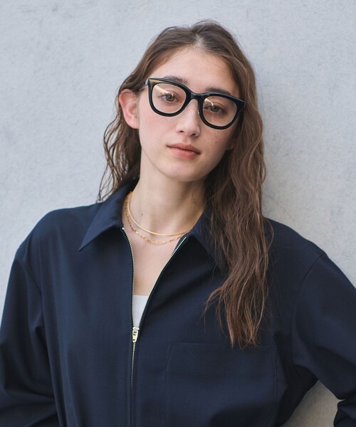 UNITED ARROWS(ユナイテッドアローズ)の「THICK ウェリントン クリア サングラス(サングラス・レディース・ブラック/ダークブラウン・FREE)」の7枚目の写真