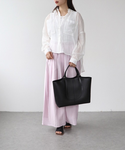 Cepica（セピカ）の「ダブルハンドルA4トートバッグ（トートバッグ・レディース・グレー/ブラック・FREE）」の11枚目の写真