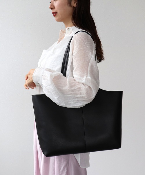 Cepica（セピカ）の「ダブルハンドルA4トートバッグ（トートバッグ・レディース・グレー/ブラック・FREE）」の14枚目の写真