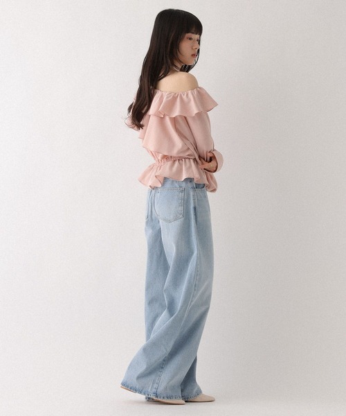 Heather(ヘザー)の「ワンショルチョーカーブラウス 666503(シャツ/ブラウス・レディース・ピンク/ブラック系その他/ホワイト系その他・FREE)」の12枚目の写真