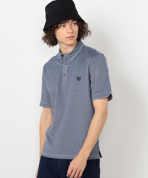 COMME CA ISM（コムサイズム）の「【接触冷感・吸水速乾】エンブレム ポロシャツ（ポロシャツ・メンズ・ホワイト/ブルー/グレー/ネイビー・LARGE/MEDIUM）」の4枚目の写真