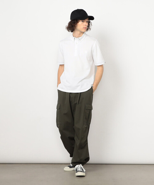 COMME CA ISM（コムサイズム）の「【接触冷感・吸水速乾】エンブレム ポロシャツ（ポロシャツ・メンズ・ホワイト/ブルー/グレー/ネイビー・LARGE/MEDIUM）」の6枚目の写真