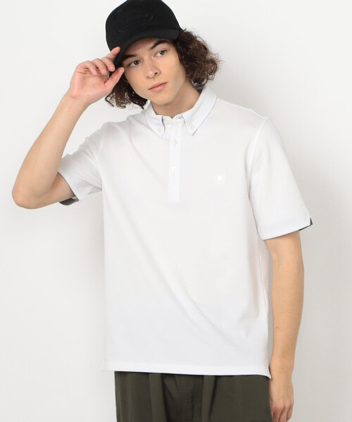 COMME CA ISM（コムサイズム）の「【接触冷感・吸水速乾】エンブレム ポロシャツ（ポロシャツ・メンズ・ホワイト/ブルー/グレー/ネイビー・LARGE/MEDIUM）」の7枚目の写真