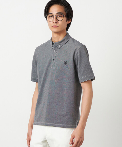 COMME CA ISM（コムサイズム）の「【接触冷感・吸水速乾】エンブレム ポロシャツ（ポロシャツ・メンズ・ホワイト/ブルー/グレー/ネイビー・LARGE/MEDIUM）」の11枚目の写真