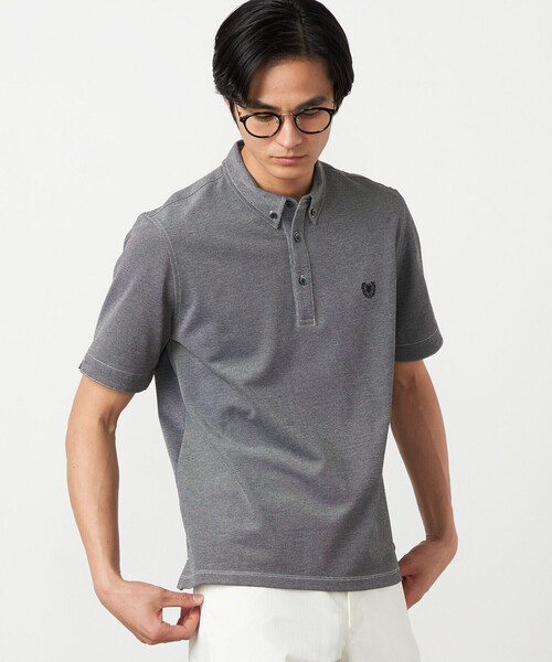 COMME CA ISM（コムサイズム）の「【接触冷感・吸水速乾】エンブレム ポロシャツ（ポロシャツ・メンズ・ホワイト/ブルー/グレー/ネイビー・LARGE/MEDIUM）」の12枚目の写真