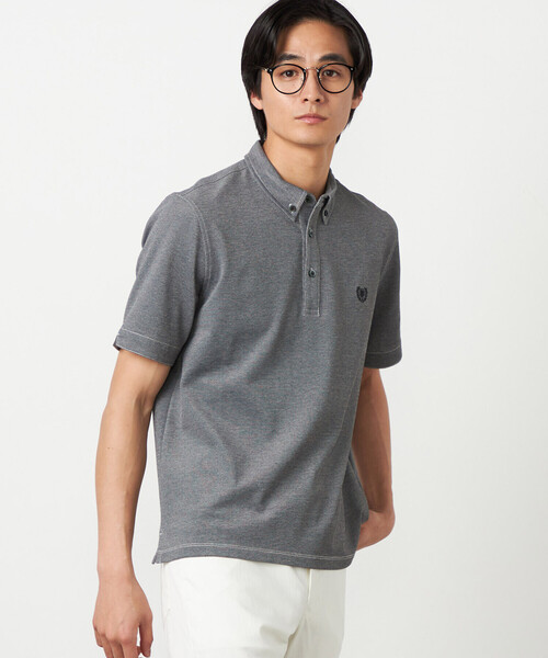 COMME CA ISM（コムサイズム）の「【接触冷感・吸水速乾】エンブレム ポロシャツ（ポロシャツ・メンズ・ホワイト/ブルー/グレー/ネイビー・LARGE/MEDIUM）」の13枚目の写真