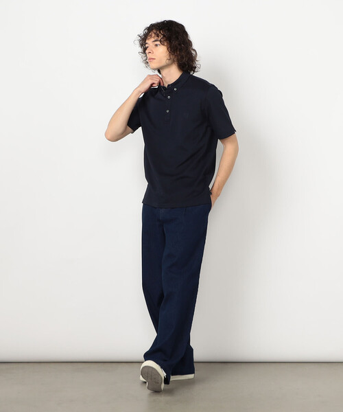 COMME CA ISM（コムサイズム）の「【接触冷感・吸水速乾】エンブレム ポロシャツ（ポロシャツ・メンズ・ホワイト/ブルー/グレー/ネイビー・LARGE/MEDIUM）」の14枚目の写真