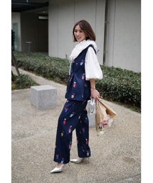 BeBeoD（べベッド）の「フラワーガーデンタックデザインパンツ（その他パンツ）」