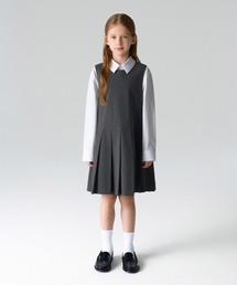 MUSINSA STANDARD KIDS（ムシンサスタンダードキッズ）の「タイディプリーツドレス [ミディアムグレー]（ワンピース）」