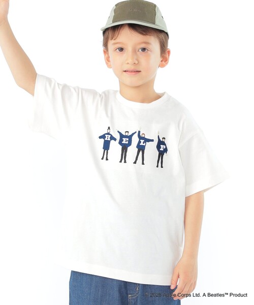 SHIPS(シップス)の「SHIPS KIDS:100~130cm /【THE BEATLES(ザ・ビートルズ)】半袖 Tシャツ(Tシャツ/カットソー・キッズ・ネイビー/ライトグリーン/オフホワイト/ライトブルー・110/100/120/130)」の2枚目の写真