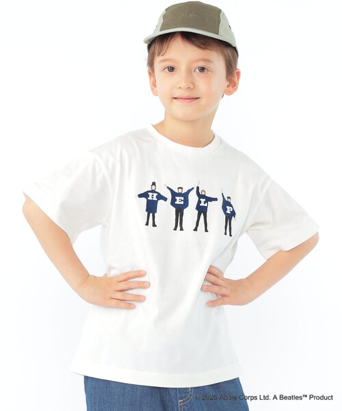 SHIPS(シップス)の「SHIPS KIDS:100~130cm /【THE BEATLES(ザ・ビートルズ)】半袖 Tシャツ(Tシャツ/カットソー・キッズ・ネイビー/ライトグリーン/オフホワイト/ライトブルー・110/100/120/130)」の5枚目の写真