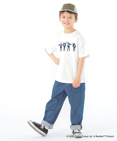 SHIPS(シップス)の「SHIPS KIDS:100~130cm /【THE BEATLES(ザ・ビートルズ)】半袖 Tシャツ(Tシャツ/カットソー・キッズ・ネイビー/ライトグリーン/オフホワイト/ライトブルー・110/100/120/130)」の8枚目の写真