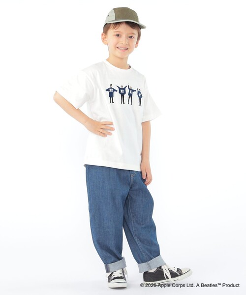 SHIPS(シップス)の「SHIPS KIDS:100~130cm /【THE BEATLES(ザ・ビートルズ)】半袖 Tシャツ(Tシャツ/カットソー・キッズ・ネイビー/ライトグリーン/オフホワイト/ライトブルー・110/100/120/130)」の9枚目の写真