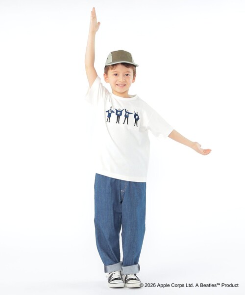 SHIPS(シップス)の「SHIPS KIDS:100~130cm /【THE BEATLES(ザ・ビートルズ)】半袖 Tシャツ(Tシャツ/カットソー・キッズ・ネイビー/ライトグリーン/オフホワイト/ライトブルー・110/100/120/130)」の11枚目の写真