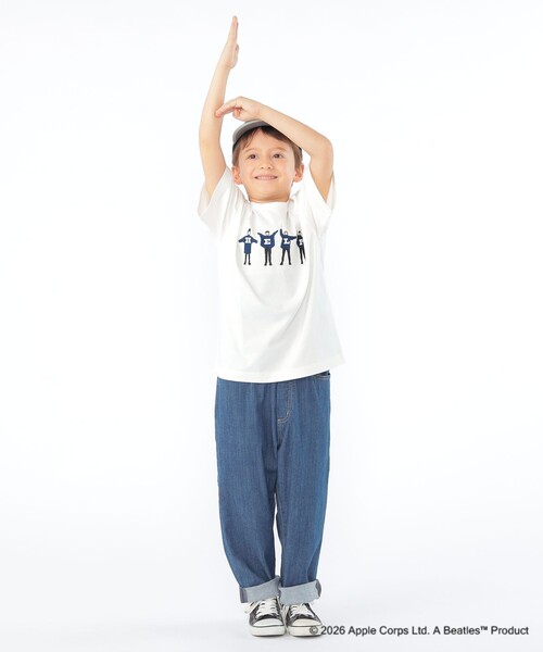 SHIPS(シップス)の「SHIPS KIDS:100~130cm /【THE BEATLES(ザ・ビートルズ)】半袖 Tシャツ(Tシャツ/カットソー・キッズ・ネイビー/ライトグリーン/オフホワイト/ライトブルー・110/100/120/130)」の12枚目の写真