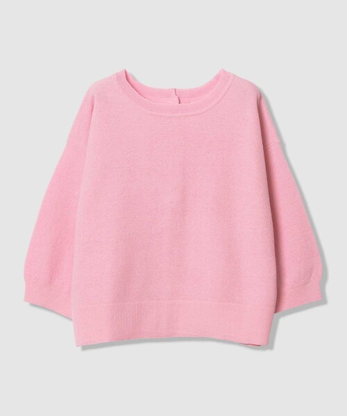 allureville（アルアバイル）の「リネンシャーベット2WAY プルオーバー（ニット/セーター・レディース・オフホワイト/ブルー/ピンク/ブラウン・2）」の4枚目の写真