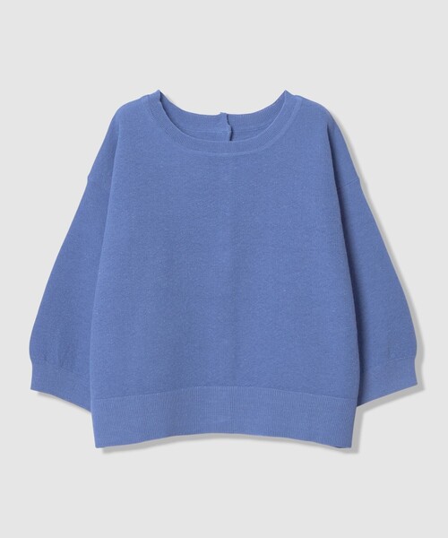 allureville（アルアバイル）の「リネンシャーベット2WAY プルオーバー（ニット/セーター・レディース・オフホワイト/ブルー/ピンク/ブラウン・2）」の3枚目の写真