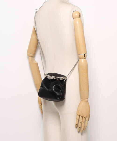 VIBGYOR（ヴィブジョー）の「FReePLACe/がま口 ミニ チェーンショルダーバッグ X12791（ショルダーバッグ・レディース・ホワイト/シルバー・FREE）」の7枚目の写真