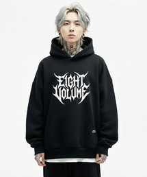 EIGHTVOLUME（エイトボリューム）の「EVメタルロゴ3段裏毛オーバーサイズフードパーカー（ブラック）（パーカー）」