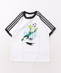 adidas（アディダス）の「adidas アディダス K DISNEY LOOSE TEE ショートスリーブ KC8436 WHITE/BLACK（Tシャツ/カットソー）」