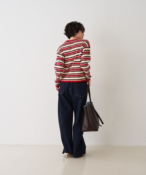 &MyuQ(アンドミューク)の「【&MyuQ/アンドミューク】MELET ビックトートバッグ/ショルダーバッグ(トートバッグ・レディース・ブラック/ダークブラウン・フリー)」の9枚目の写真