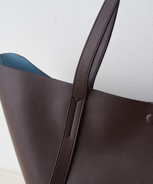 &MyuQ(アンドミューク)の「【&MyuQ/アンドミューク】MELET ビックトートバッグ/ショルダーバッグ(トートバッグ・レディース・ブラック/ダークブラウン・フリー)」の17枚目の写真