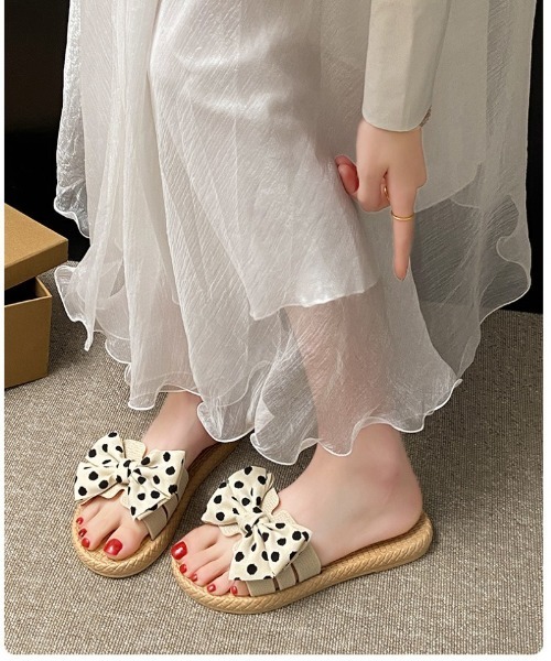 Ritzy(リッツィー)の「ドット柄 サンダル(サンダル・レディース・ブラック/ホワイト・M/L/XL)」の20枚目の写真