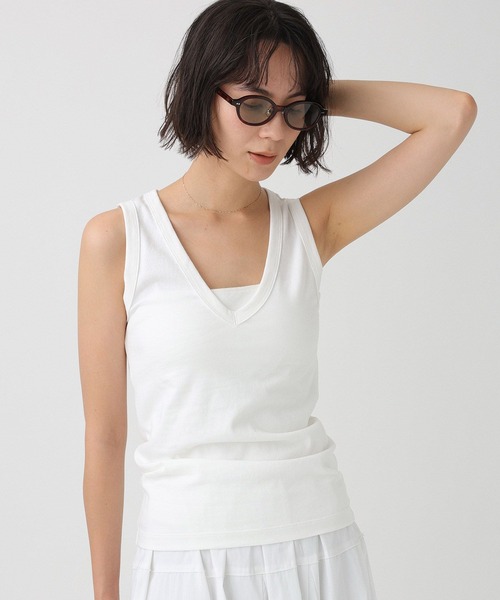 BABYLONE（バビロン）の「【onit】アメスリタンク（タンクトップ・レディース・ブラック/ホワイト・フリー）」の4枚目の写真