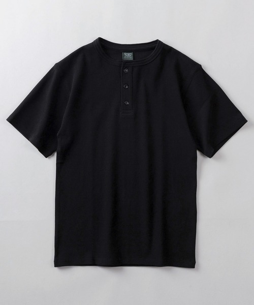SlashDate(スラッシュデイト)の「【84】スパンリブ 無地 ヘンリーネックTシャツ/ユニセックス/レディース/メンズ(Tシャツ/カットソー・メンズ・ホワイト/ブラック/カーキ/グレー・M/L)」の10枚目の写真