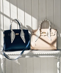 an another angelus | スカーフハンドルフェイクレザートートバッグ/fint フィント(トートバッグ)