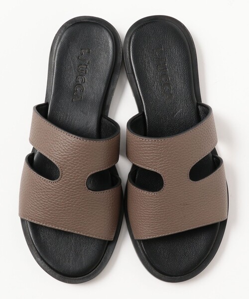 BEAMS F(ビームスエフ)の「【別注】L/UCCA / LU4 グレインレザーサンダル(サンダル・メンズ・グレー系その他・40/41/42/43/39)」の4枚目の写真
