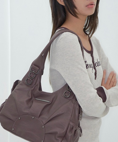 FANCY CLUB(ファンシークラブ)の「【日本未発売/WEB限定】FANCY CLUB(ファンシークラブ)/大容量 ショルダー トート ホーボーバッグ/RANMA HOBO BAG(ショルダーバッグ・レディース・アイボリー/ブラウン/ブラック・FREE)」の19枚目の写真