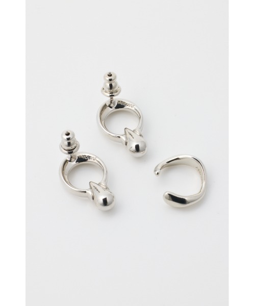 MOUSSY(マウジー)の「DROPPED ピアス & イヤーカフ セット(ピアス(両耳用)・レディース・マルチ/シルバー・FREE)」の10枚目の写真