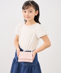 ROPE' PICNIC（ロペピクニック）の「【KIDS/キッズ】【Coboca+/コボカプラス】合皮フラワーエンボスマルチポケット（ポーチ）」