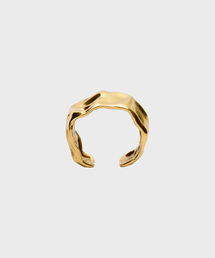 NOIRER（ノイア）の「ハンマードウェーブリング（ゴールド）（リング）」