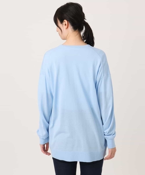 OFUON le MK(オフオンルエムケー)の「着流しカーディガン/接触冷感/洗える/WEB限定サイズあり(カーディガン/ボレロ・レディース・ホワイト/ライトブルー/ネイビー・38/36)」の17枚目の写真